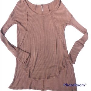 Free People Ventura Drippy Raglan Thermal Top S